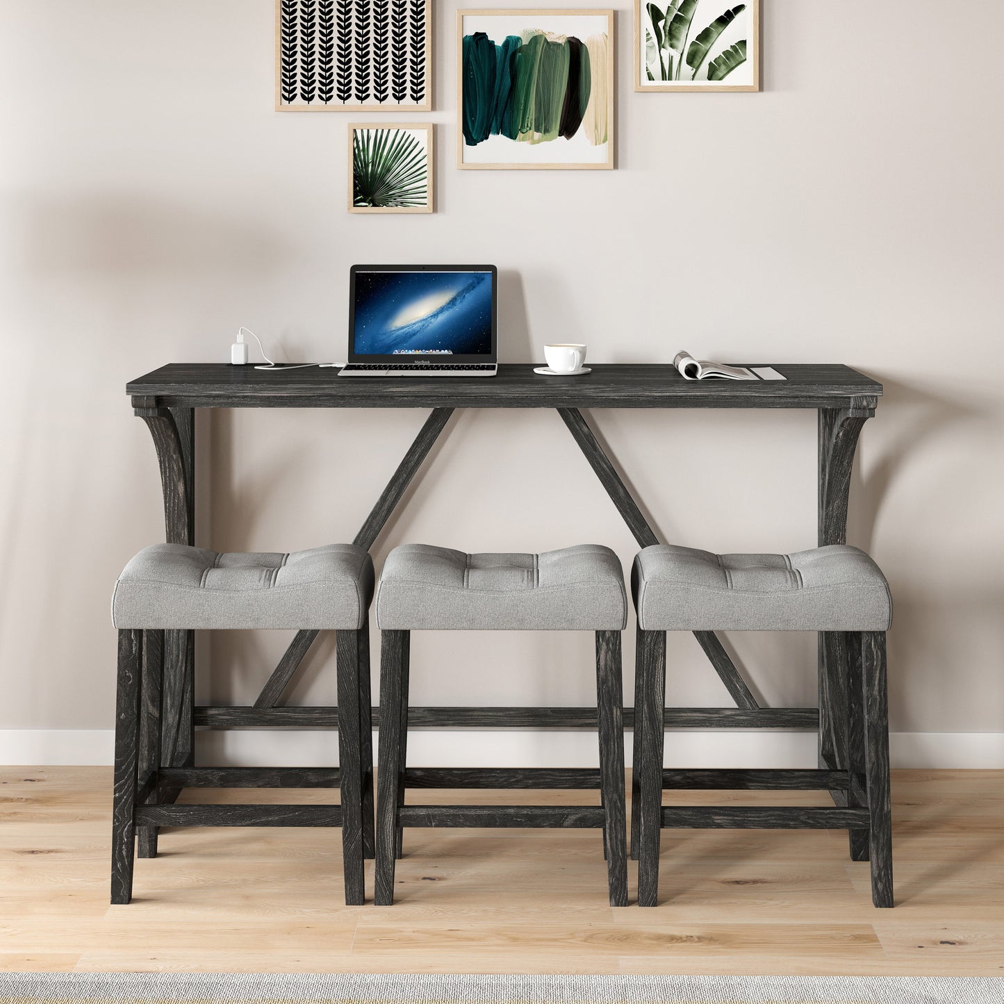 Elorte 4-Piece Dining Table Set With USB Port