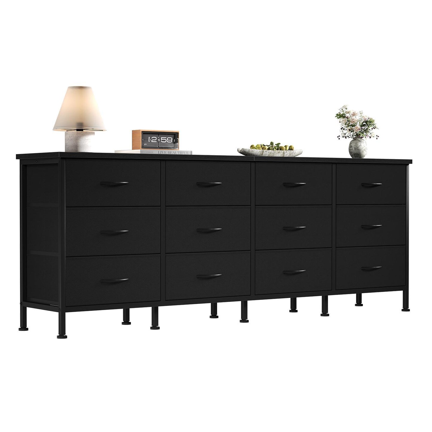 Demban 12-Drawer Fabric Dresser