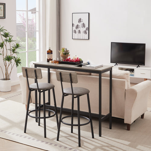 Apabod Bar Table Set w/ Bar Stools