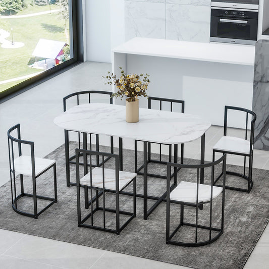 Faquen 7-Piece Dining Table Set