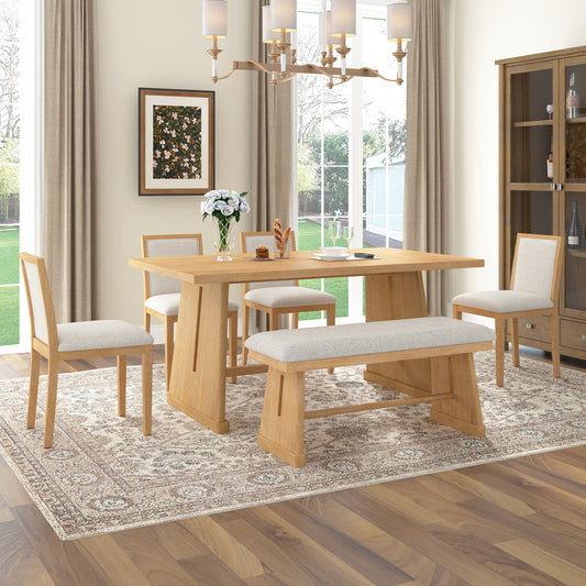 Hablet 6-Piece Rustic Dining Set