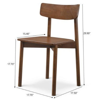 Youcol Walnut Dining Chairs (2)