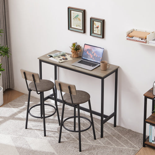 Apabod Bar Table Set w/ Bar Stools