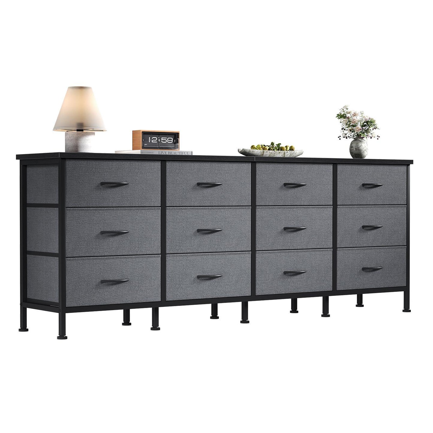 Demban 12-Drawer Fabric Dresser