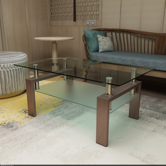 Dedine Glass Coffee Table