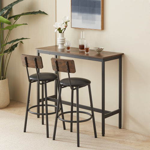 Apabod Bar Table Set w/ Bar Stools