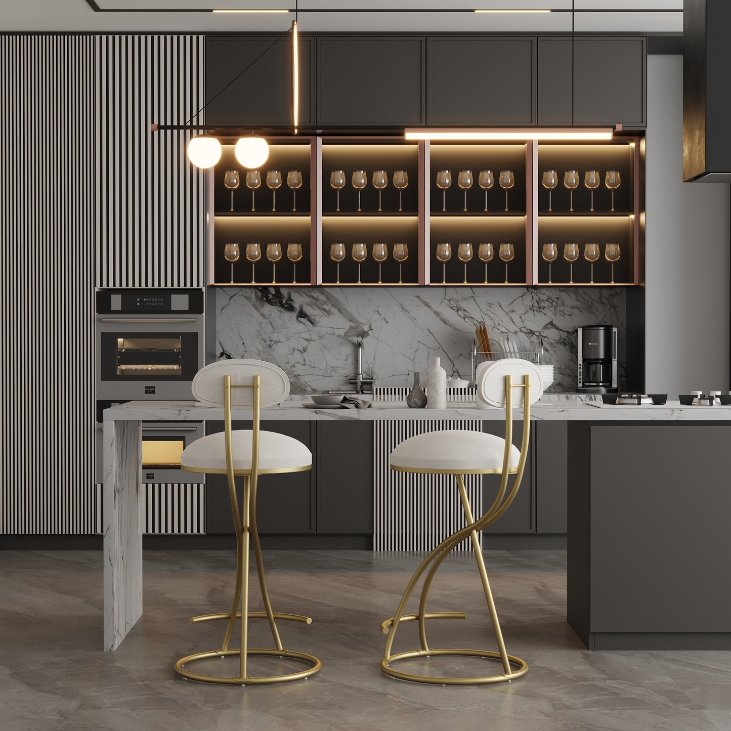 Chalve Bar Stools (2)