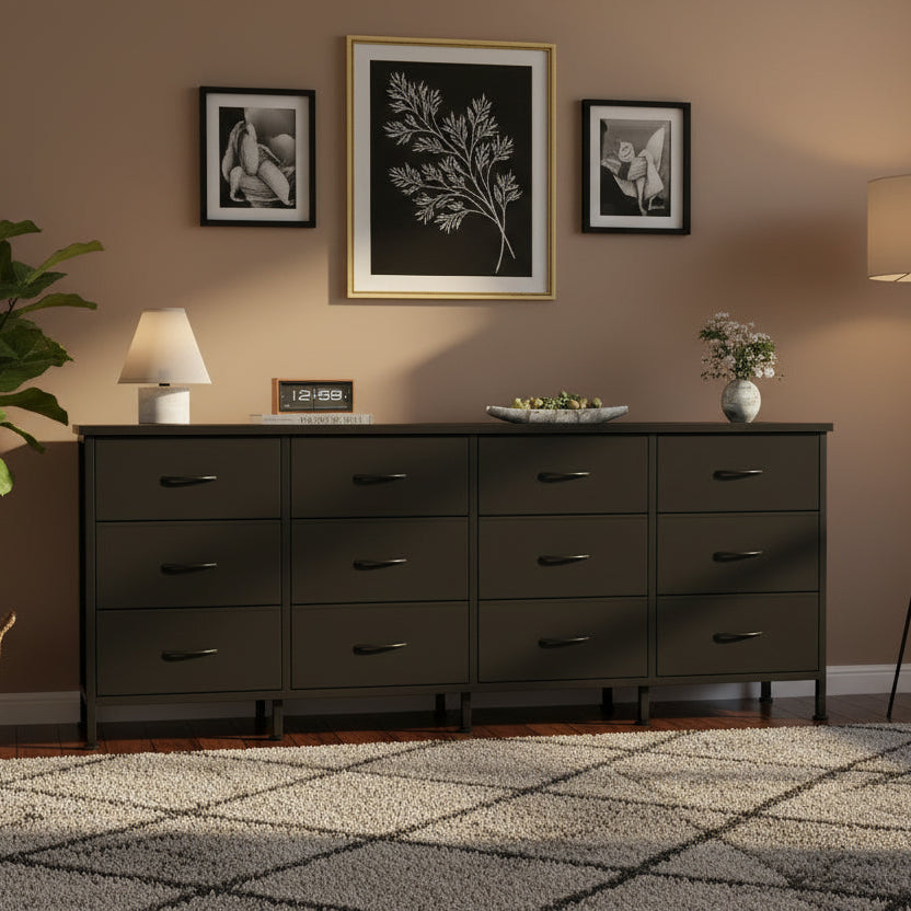 Demban 12-Drawer Fabric Dresser