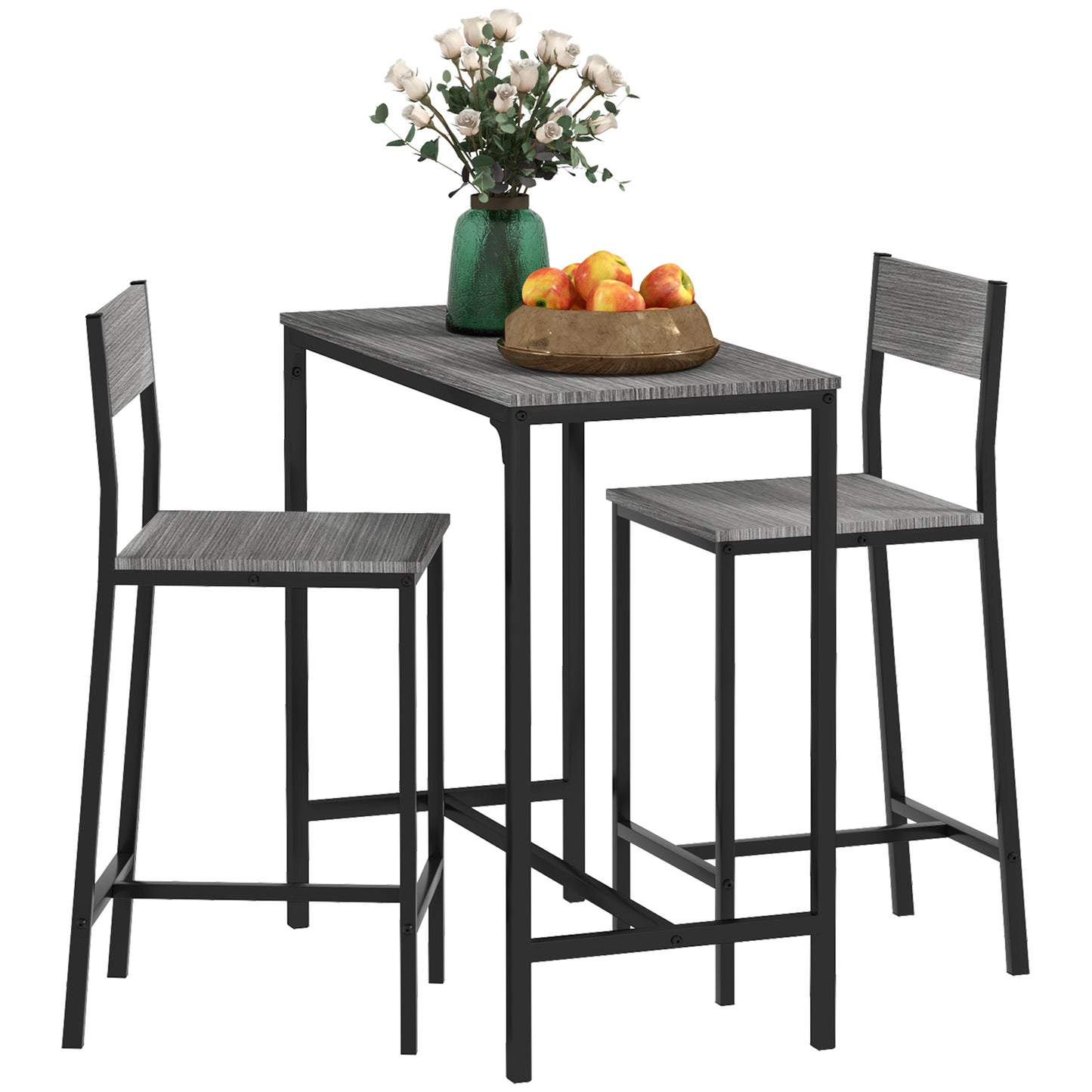 Cambil 3-Piece Bar Table w/ Chairs
