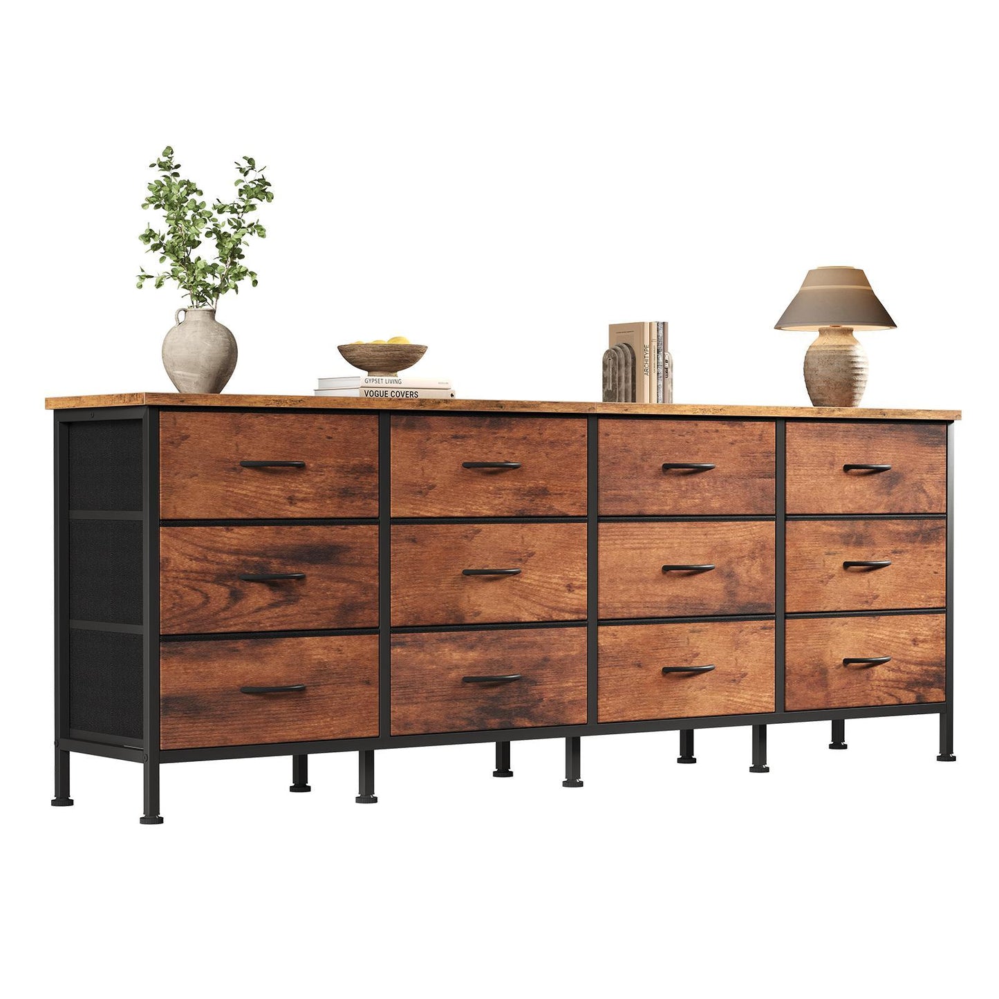 Demban 12-Drawer Fabric Dresser