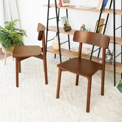 Youcol Walnut Dining Chairs (2)