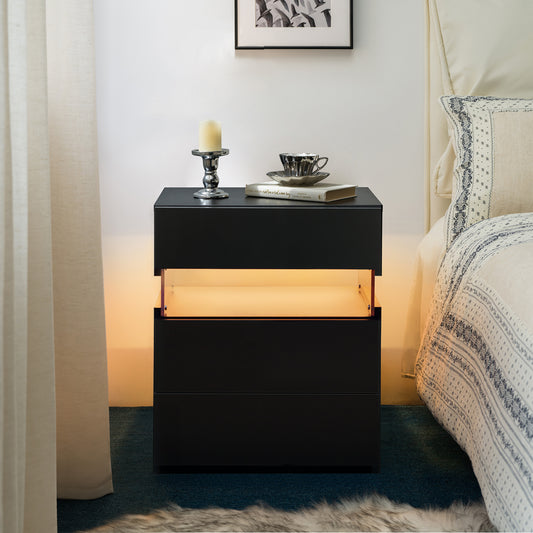 Aeostr LED Nightstands 3-Drawer