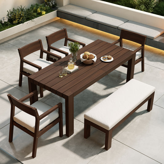 Atangl Patio Dining Table Set For 6