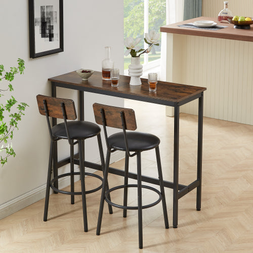 Apabod Bar Table Set w/ Bar Stools