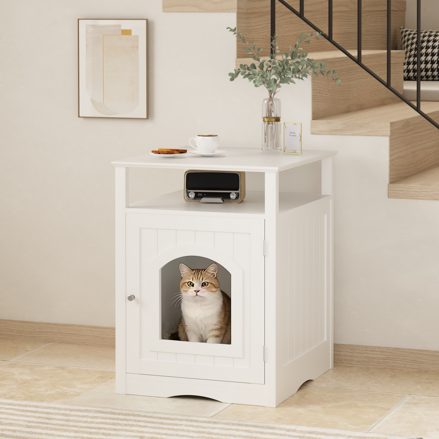 Aforea Cat Litter Box Enclosure
